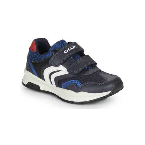 Scarpe Bambino Sneakers basse Geox J PAVEL A Navy / Red