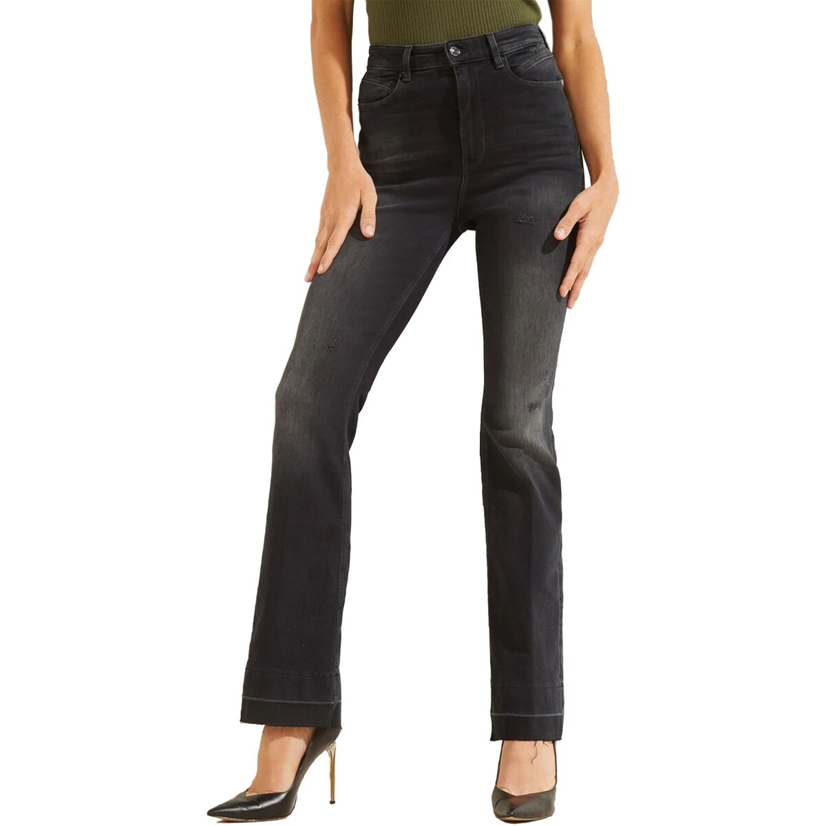 Abbigliamento Donna Jeans bootcut Guess W1BA63D4H31 Blu