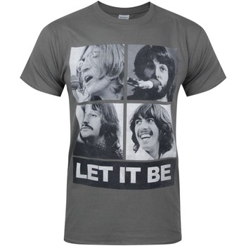 Abbigliamento Uomo T-shirts a maniche lunghe The Beatles NS4022 Grigio