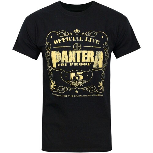 Abbigliamento Uomo T-shirts a maniche lunghe Pantera 101 Proof Nero