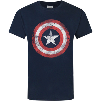 Abbigliamento Uomo T-shirts a maniche lunghe Captain America  Blu