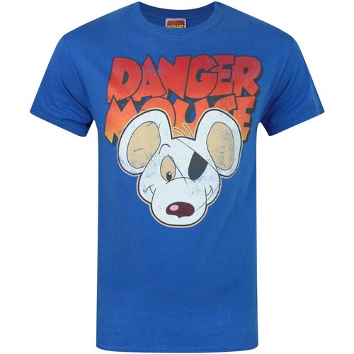 Abbigliamento Uomo T-shirts a maniche lunghe Danger Mouse NS4071 Blu