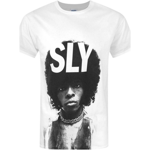 Abbigliamento Uomo T-shirts a maniche lunghe Sly Stone NS4086 Bianco