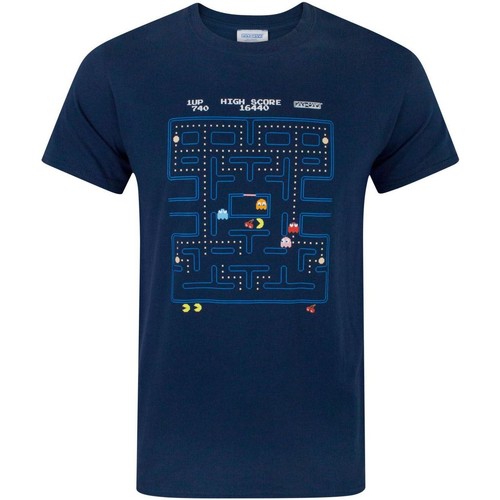 Abbigliamento Uomo T-shirts a maniche lunghe Pac Man NS4119 Blu