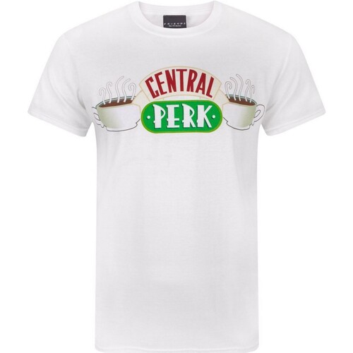 Abbigliamento Uomo T-shirts a maniche lunghe Friends Central Perk Bianco