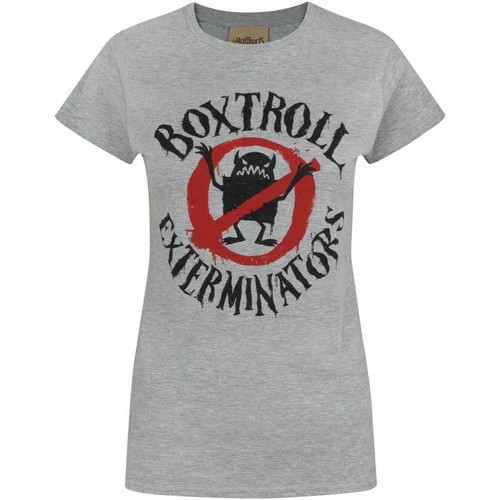 Abbigliamento Donna T-shirts a maniche lunghe Boxtrolls Exterminators Grigio