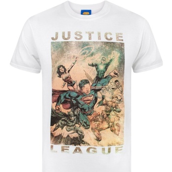 Abbigliamento Uomo T-shirts a maniche lunghe Justice League NS4411 Bianco