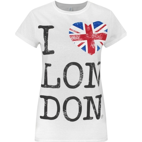Abbigliamento Donna T-shirts a maniche lunghe London NS4490 Bianco