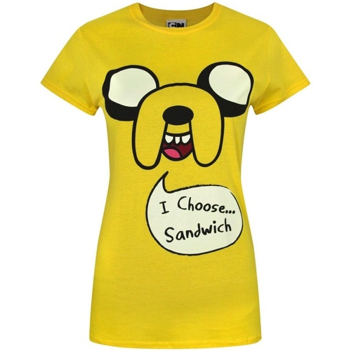 Abbigliamento Donna T-shirts a maniche lunghe Dessins Animés I Choose Sandwich Multicolore