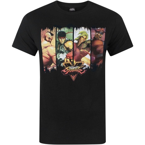 Abbigliamento Uomo T-shirts a maniche lunghe Street Fighter NS4566 Nero