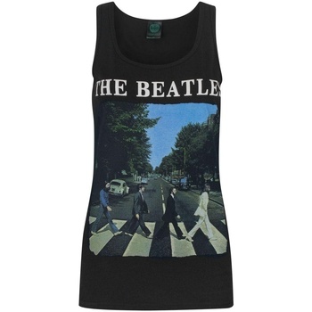 Abbigliamento Donna Top / T-shirt senza maniche The Beatles NS4605 Nero