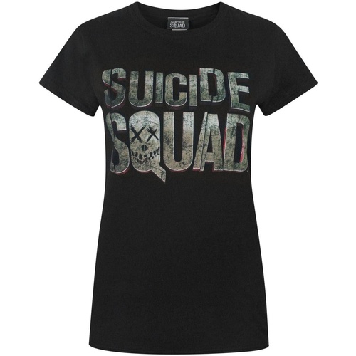 Abbigliamento Donna T-shirts a maniche lunghe Suicide Squad NS4608 Nero