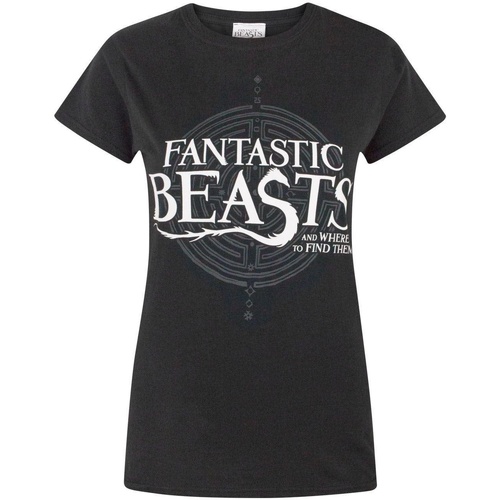 Abbigliamento Donna T-shirts a maniche lunghe Fantastic Beasts And Where To Fi NS4622 Nero