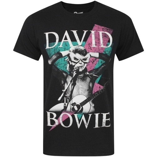 Abbigliamento Uomo T-shirts a maniche lunghe David Bowie Thunder Nero