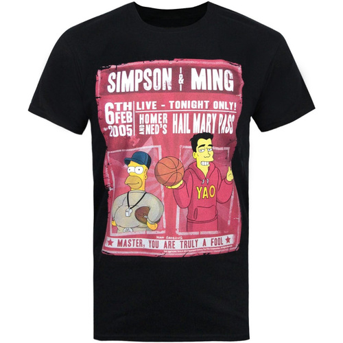 Abbigliamento Uomo T-shirts a maniche lunghe The Simpsons Simpson & Ming Nero