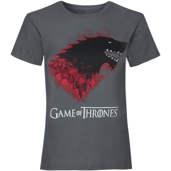 Abbigliamento Donna T-shirts a maniche lunghe Game Of Thrones Bloody Direwolf Grigio