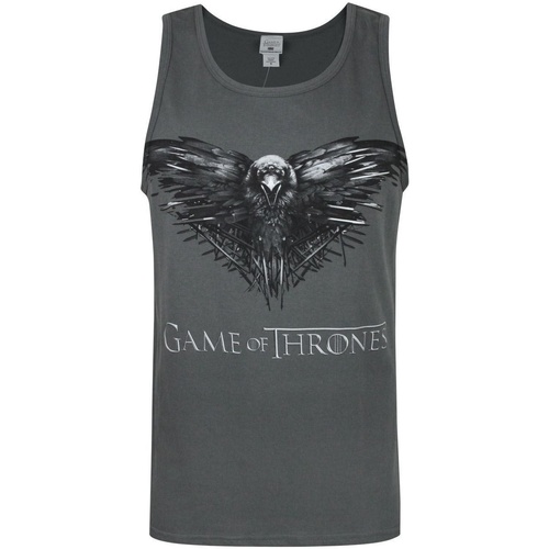 Abbigliamento Uomo Top / T-shirt senza maniche Game Of Thrones Three Eyed Raven Grigio