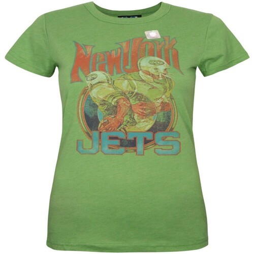 Abbigliamento Donna T-shirts a maniche lunghe Junk Food New York Jets Verde