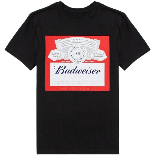 Abbigliamento Uomo T-shirts a maniche lunghe Budweiser NS5966 Nero
