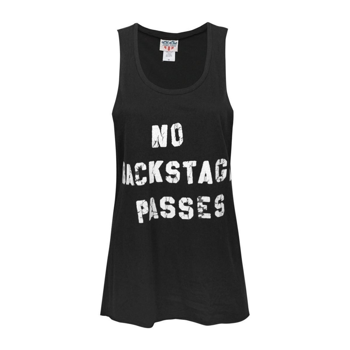 Abbigliamento Donna Top / T-shirt senza maniche Junk Food No Backstage Passes Nero