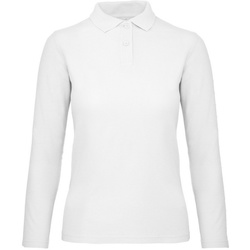 Abbigliamento Donna Polo maniche lunghe B And C ID.001 Bianco