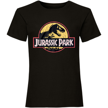 Abbigliamento T-shirts a maniche lunghe Jurassic Park HE251 Nero