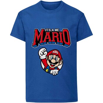 Abbigliamento Unisex bambino T-shirt maniche corte Super Mario  Blu