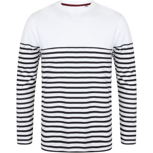 Abbigliamento T-shirts a maniche lunghe Front Row FR134 Bianco