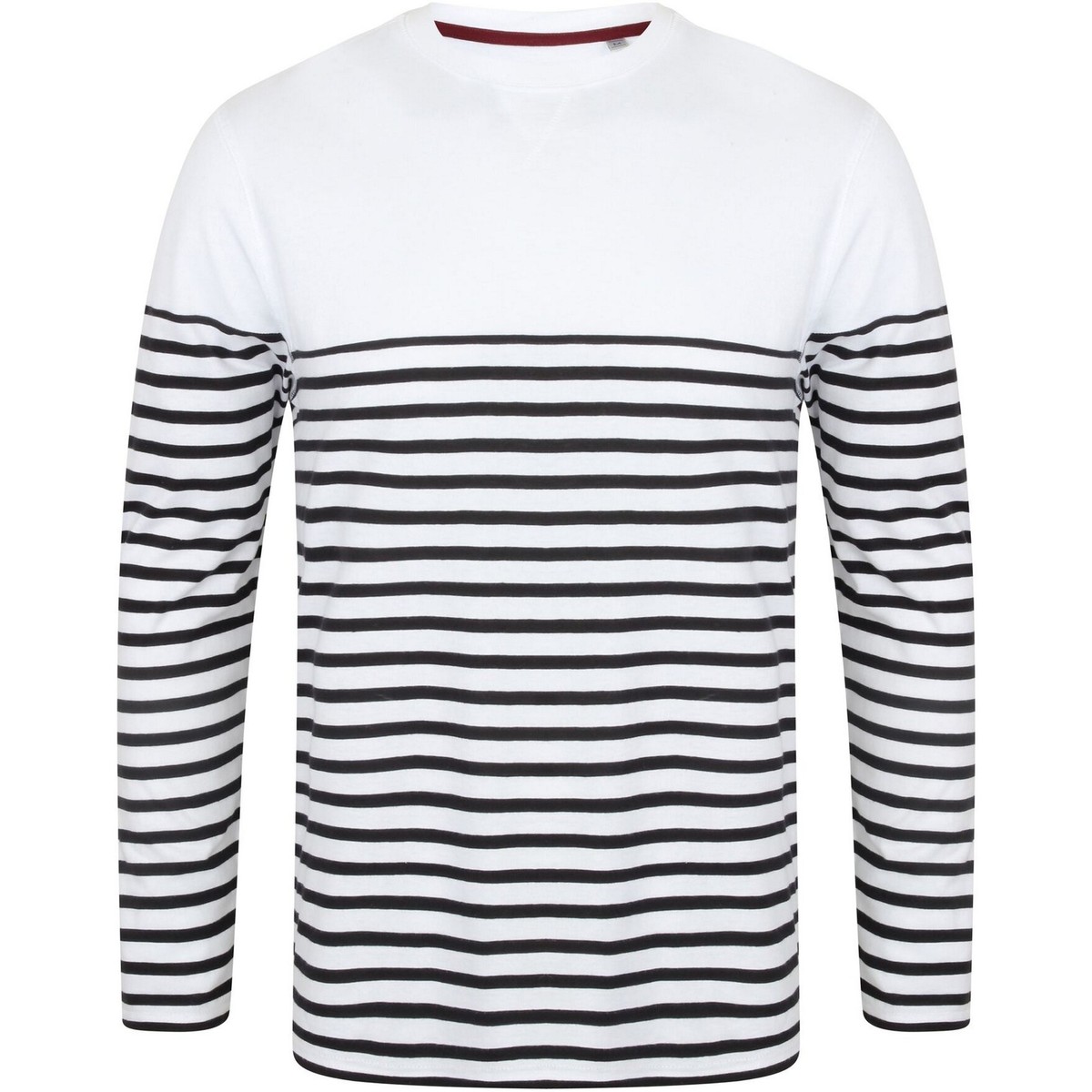 Abbigliamento T-shirts a maniche lunghe Front Row FR134 Bianco