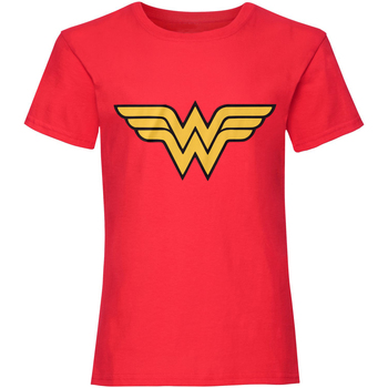 Abbigliamento Donna T-shirts a maniche lunghe Dc Comics  Rosso