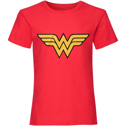 Abbigliamento Donna T-shirts a maniche lunghe Dc Comics Wonder Woman Rosso