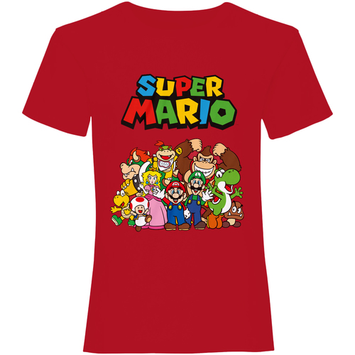 Abbigliamento T-shirts a maniche lunghe Super Mario HE310 Rosso