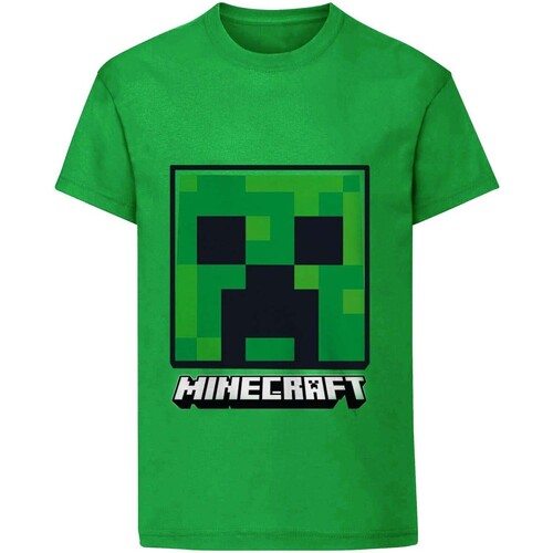 Abbigliamento Unisex bambino T-shirt maniche corte Minecraft HE482 Verde