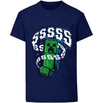 Abbigliamento Unisex bambino T-shirt maniche corte Minecraft  Blu