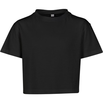 Abbigliamento Bambina T-shirts a maniche lunghe Build Your Brand BY114 Nero