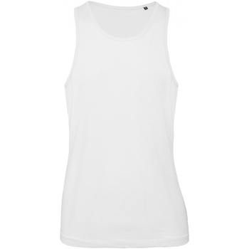 Abbigliamento Uomo Top / T-shirt senza maniche B And C TM072 Bianco