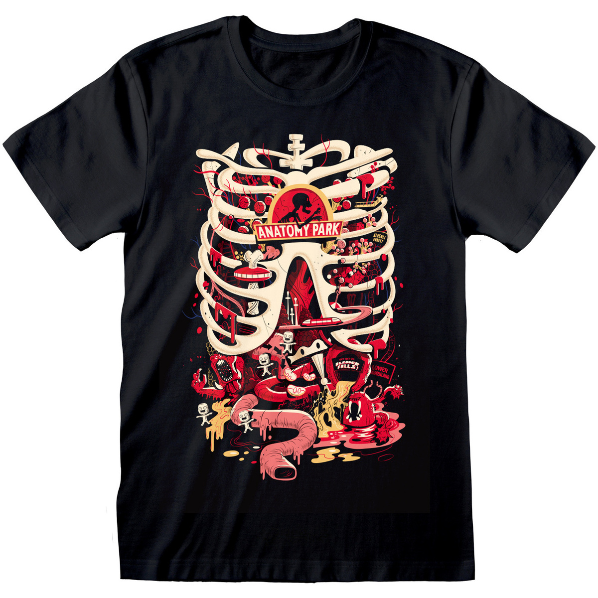 Abbigliamento T-shirts a maniche lunghe Rick And Morty Anatomy Park Nero