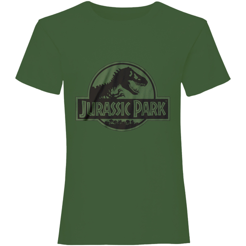 Abbigliamento T-shirts a maniche lunghe Jurassic Park HE253 Verde