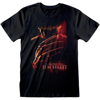Abbigliamento T-shirts a maniche lunghe Nightmare On Elm Street HE347 Nero