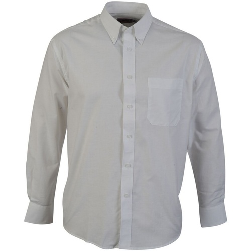 Abbigliamento Uomo Camicie maniche lunghe Absolute Apparel AB119 Bianco