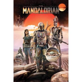 Casa Poster Star Wars: The Mandalorian TA6889 Multicolore