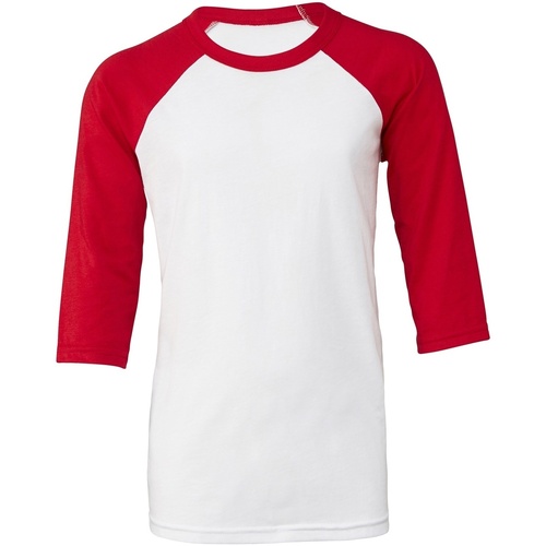 Abbigliamento Unisex bambino T-shirts a maniche lunghe Bella + Canvas BE218 Rosso