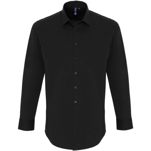 Abbigliamento Uomo Camicie maniche lunghe Premier PR244 Nero