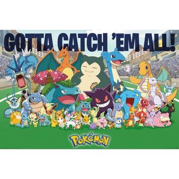 Casa Poster Pokemon TA7725 Multicolore