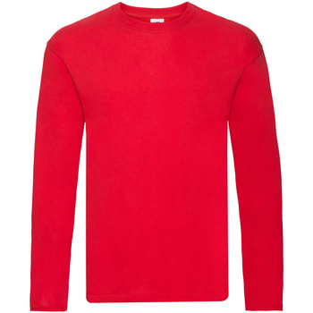 Abbigliamento Uomo T-shirts a maniche lunghe Fruit Of The Loom 61446 Rosso