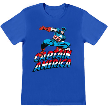Abbigliamento T-shirts a maniche lunghe Captain America  Blu