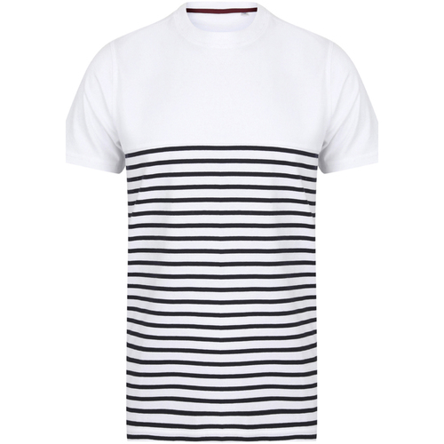 Abbigliamento T-shirts a maniche lunghe Front Row FR135 Bianco