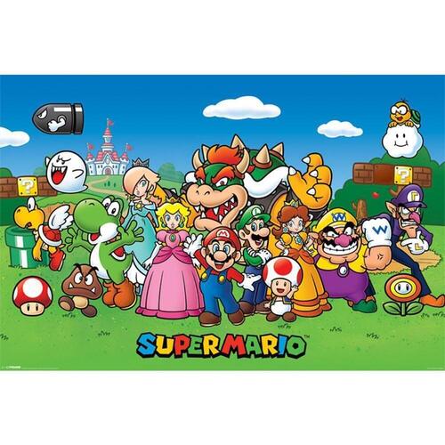 Casa Poster Super Mario TA2706 Multicolore