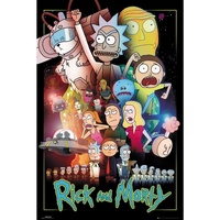 Casa Poster Rick And Morty TA420 Multicolore