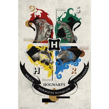 Casa Poster Harry Potter TA7723 Nero